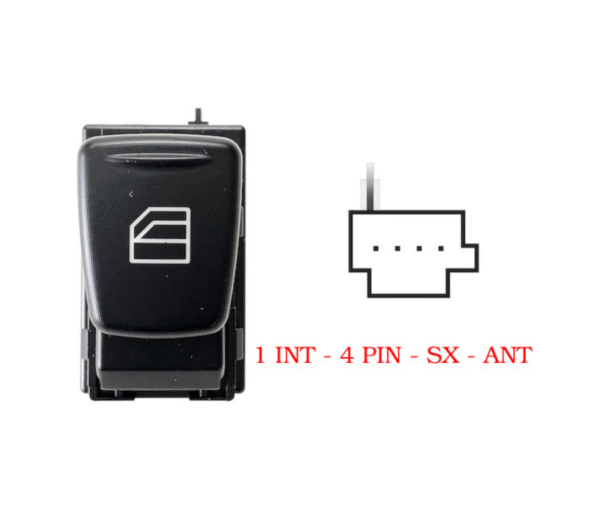 Pulsante Alzacristalli Per Smart Fortwo 451 da 07 a 15 Interruttore Alzavetro