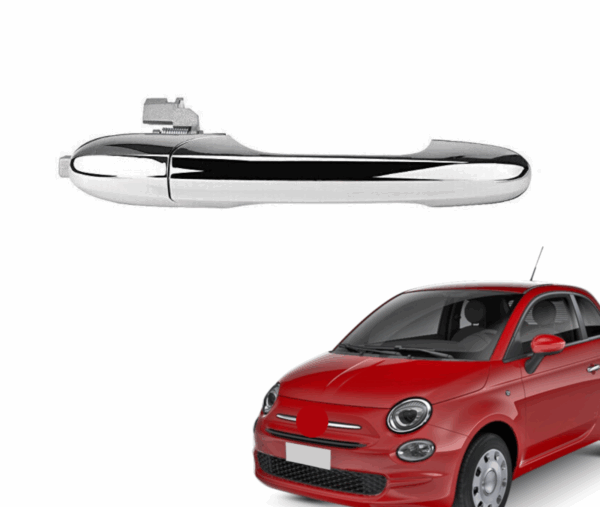 Maniglia Esterna Anteriore Destra Per 500 da 2007 Cromata Senza Foro