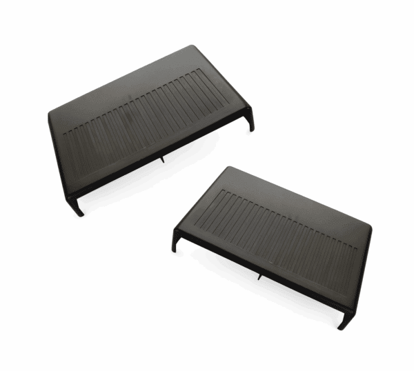 SET 2 COPPIA PRESE ARIA GRIGLIA COFANO MOTORE per FIAT 500 EPOCA PRESA