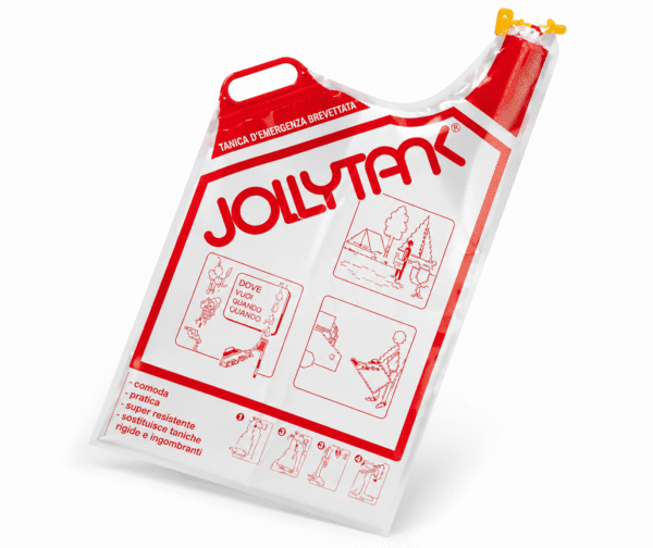 JollyTank Tanica Emergenza Pieghevole In Busta Tascabile 8 Litri S.O.S. Jolly