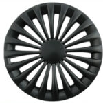 FARAD Set di 4 Copricerchi 15'' Coppe Copri Ruota Universali Neri Opache 235NE