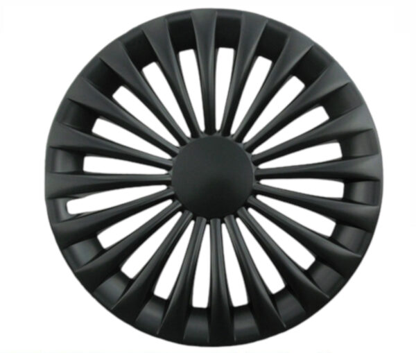 FARAD Set di 4 Copricerchi 15” Coppe Copri Ruota Universali Neri Opache 235NE