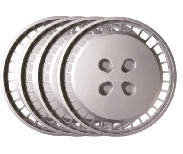 FARAD Copricerchi Per Panda 141 Copri Coppe Ruota Borchie 13″ Pollici Grig