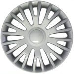 FARAD Set di 4 Copricerchi 16'' Universali Coppe Copri Ruote Silver mod. 237
