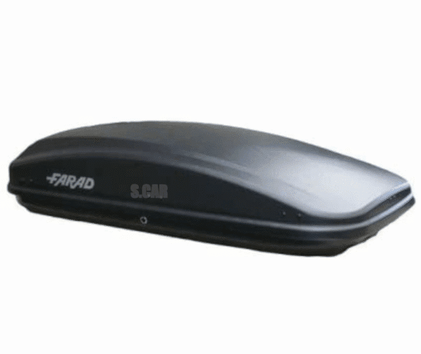 Box Tetto Auto Farad Crub N18 430 Lt Nero Goffrato Baule Portatutto 180x78x40