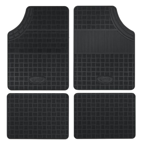 Set 4 Tappeti Universali Auto In Gomma Tappetini Sagomabili Antiscivolo 4 Pezzi