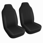Coppia Coprisedili Anteriori Schienali Per Auto Universali Sportivi Neri