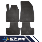 CORA Tappetini In Gomma Per Renault Clio V Tappeti Su Misura Antiscivolo Neri