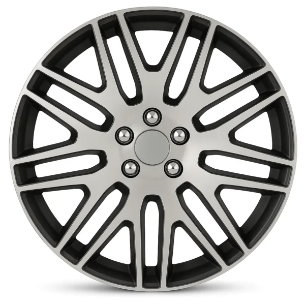 Set 4 Copricerchi 15" Pollici Universali Coppe Copri Ruota Borchie Bicolore