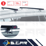 Kit Barre Portatutto Per Kia Ceed Cee'd Tetto Porta Bagagli Rails Aperti