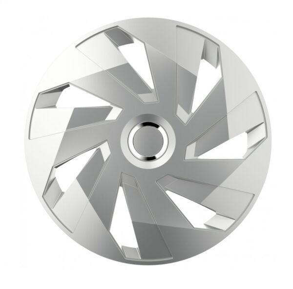 Set 4 Copricerchi 15'' Pollici Universali Coppe Copri Ruota Borchie Vector