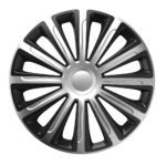 Set 4 Copricerchi 13" Pollici Universali Coppe Copri Ruota Borchie Bicolore