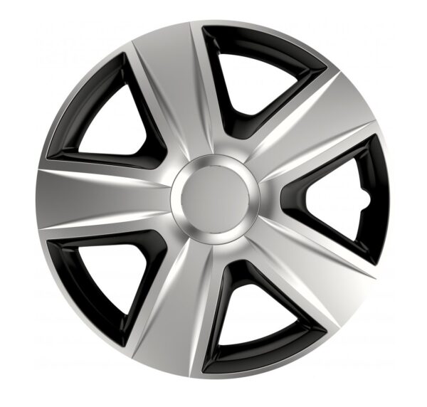 Set 4 Copricerchi 14 Pollici Universali Bicolore Coppe Ruota Borchie Esprit