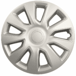 Set 4 Copricerchi Universali 13'' In Abs Coppe Ruota Copriruota Stratos Grigi