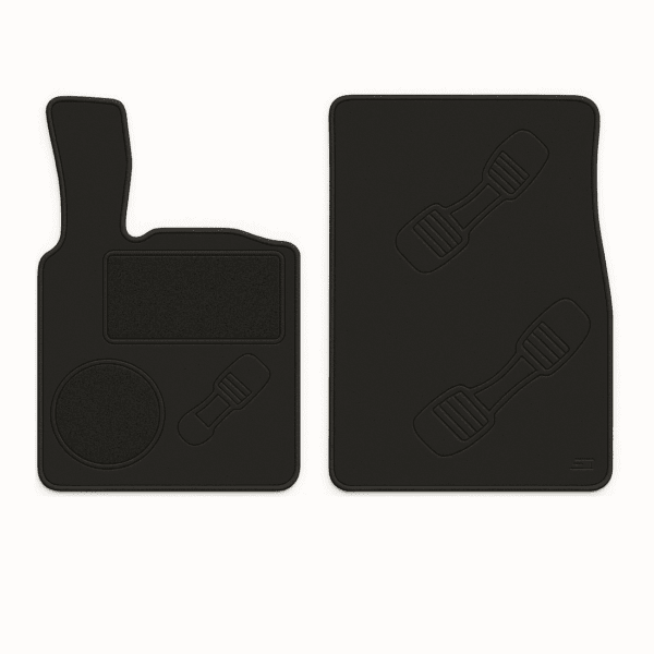 2 Tappetini In Gomma Su Misura Tappeti Per Smart 450 451 Antiscivolo Con Disegno