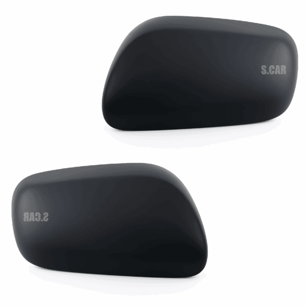 Coppia Calotte Specchietto Per Toyota Yaris 05-11 Destra Sinistra Primer Nere