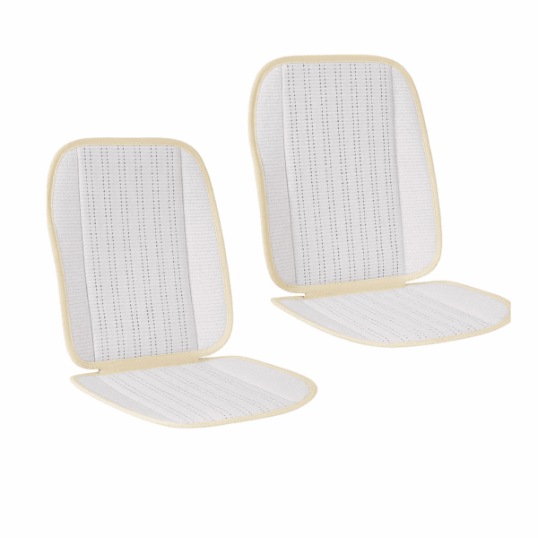 2 Schienali Universali Auto Coprisedili Traspiranti Freschi Estivi Bianchi