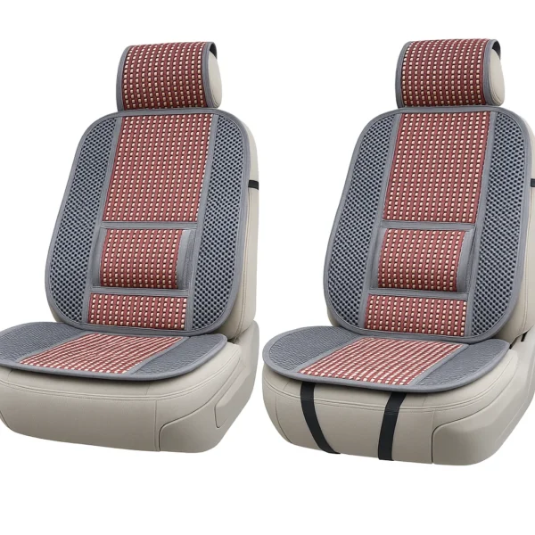 Set Schienali Universali Per Auto Supporto Lombare Coprisedili Traspiranti Rossi