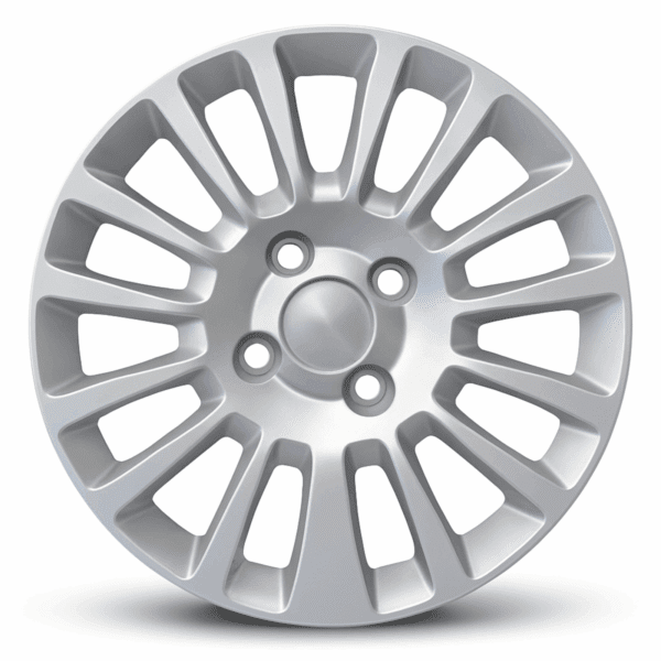 Set 4 Copricerchi 15 ” Pollici Per Fiat Punto Evo Coppe Copri Ruota Grigi