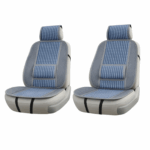 Set 2 Coprisedili Auto Universali Blu Schienali Traspiranti con Supporto Lombare