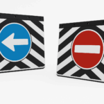 COPPIA PARASPRUZZI CAMION FURGONI con strisce e segnali 62 x 40 cm viti e staffe