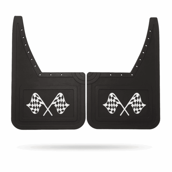 Coppia Paraspruzzi Auto Universali Posteriori Neri Parafanghi Paraschizzi Gomma