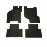 Set 4 Tappetini In Gomma Su Misura Tappeti Per Panda 141 Antiscivolo Neri