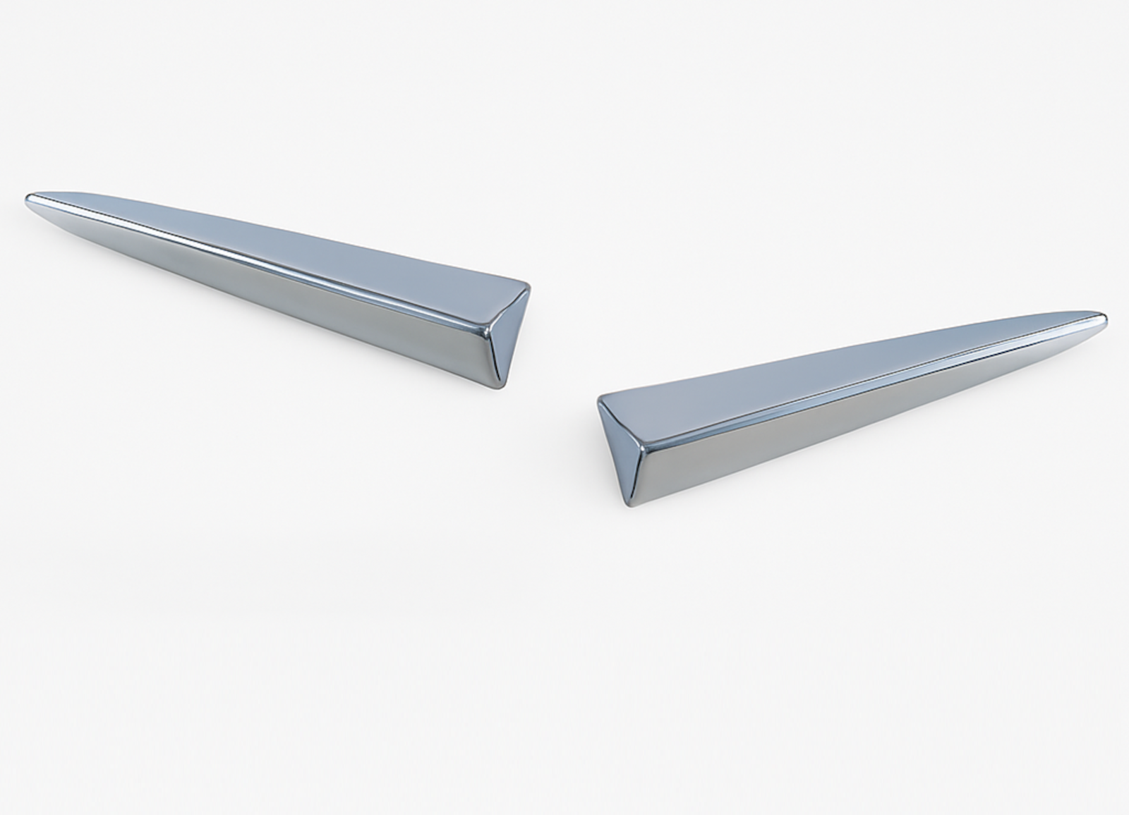 Coppia Baffi Anteriori Per 500 Da 07 a 16 Destro Sinistro Cromato 2 pz