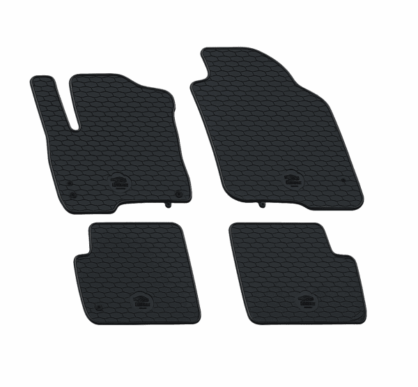 CORA Tappetini In Gomma Su Misura Tappeti Per Panda III Hybrid Antiscivolo Neri