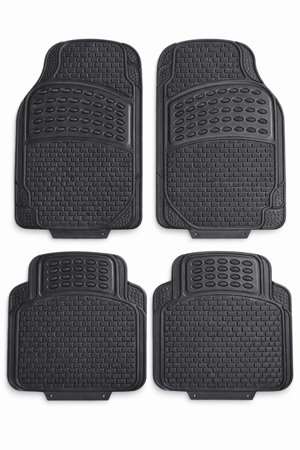 Tappetini Auto PVC Universali 4pz Antiscivolo Lavabili 73×43 45×43