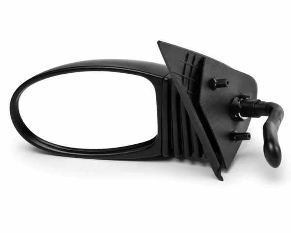 Specchietto Specchio Retrovisore Per Fiat Seicento 600 Sinistro Sx Nero Con Leva