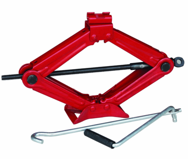 Cric Crick a Pantografo Sollevatore Manuale Auto 2T 2000Kg Gomme Ruote Emergenza