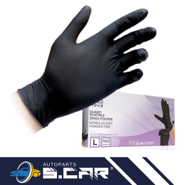 L Guanti In Nitrile Senza Polvere Alto Spessore Anallergico Vari Usi 1000 Pezzi