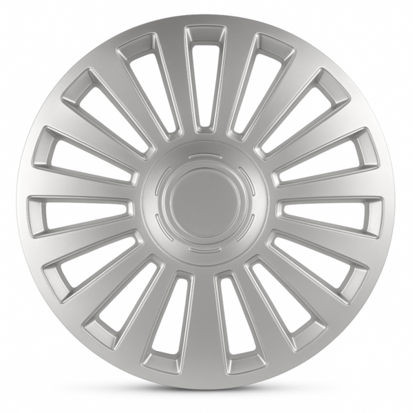 Set 4 Copricerchi 13" Universali Argento Coppe Ruota Mod. Luxury Auto