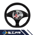 COPRIVOLANTE in PELLE UNIVERSALE AUTO TUNING STERZO 37>39 NERO INODORE