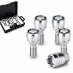 FARAD Bulloni Antifurto FlowerLock Per Tiguan T-Cross Golf Kit 4 Pezzi