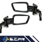 COPPIA SPECCHIETTI RETROVISORI SINISTRO DESTRO A LEVA NERO PER FIAT CINQUECENTO
