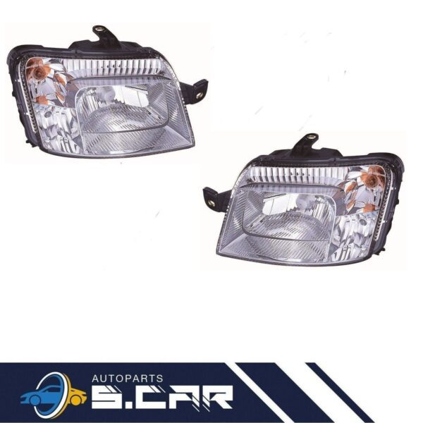 Coppia Fari Anteriori Proiettori Per Fiat Panda 169 2003-2009 Destro Sinistro