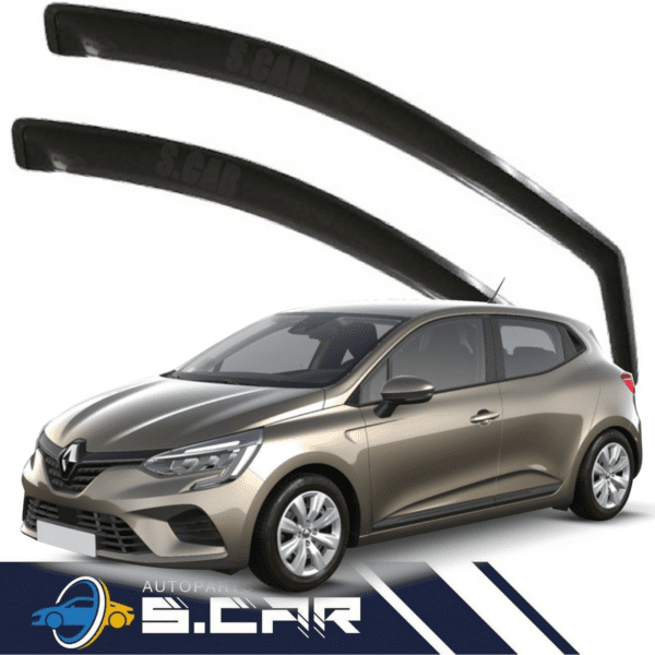 FARAD Deflettori Aria Per Renault Clio V 5 eTECH Antiturbo Antivento 12602 Fume