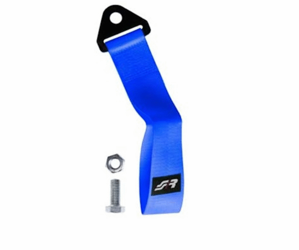 SIMONI RACING CINGHIA DI TRAINO BLU fino a 3000Kg 28cm con staffa in acciaio