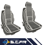 Schienali Universali Per Auto Supporto Lombare Coprisedili Traspiranti Grigi Pls