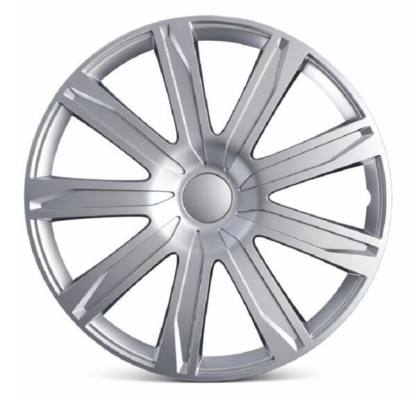 Set 4 Copricerchi 14” Universali Argento – Coppe Ruota Auto in ABS