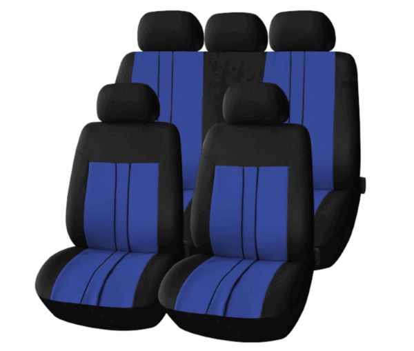 Set Coprisedili Universali Per Auto Anteriori Posteriori Completo Blu 008