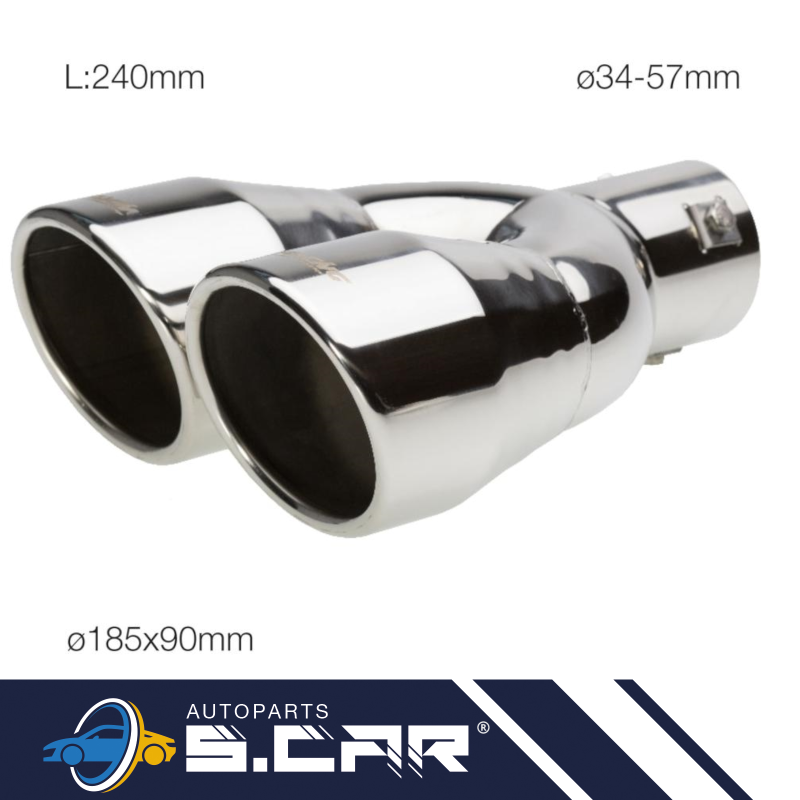 Simoni Racing Trx60 Terminale Scarico - Universale Inox Per Auto E