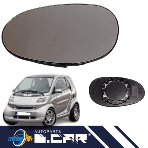 Piastra Specchio Per Smart Fortwo 98-06 Roadster Specchio Retrovisore Destro Dx