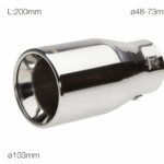 Simoni Racing Terminale Marmitta Scarico In Acciaio Inox Tondo e Dritto TRX/25