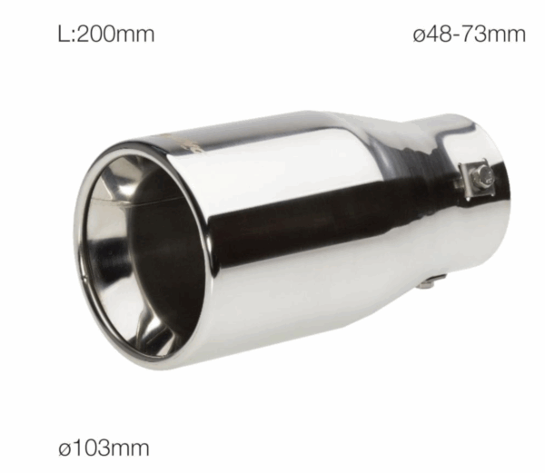 Simoni Racing Terminale Marmitta Scarico In Acciaio Inox Tondo e Dritto TRX/25