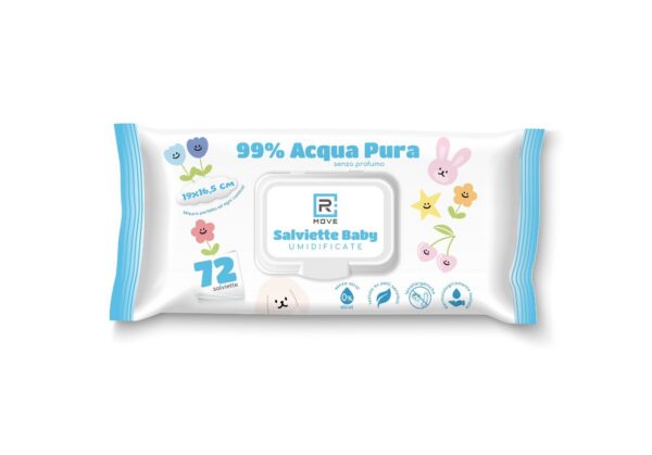 720 Salviette Baby Umidificate Idratanti Acqua Pura 10 Confezioni