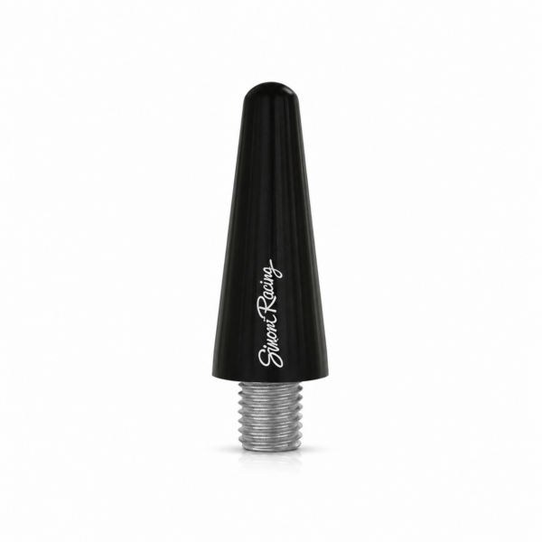 Antenna Auto Corta Simoni Racing 3 cm Nera Universale con Attacco Filettato