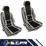 Schienali Universali Per Auto Supporto Lombare Coprisedili Traspiranti Neri Plus